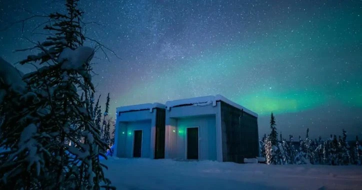 modern igloo at Borealis Basecamp